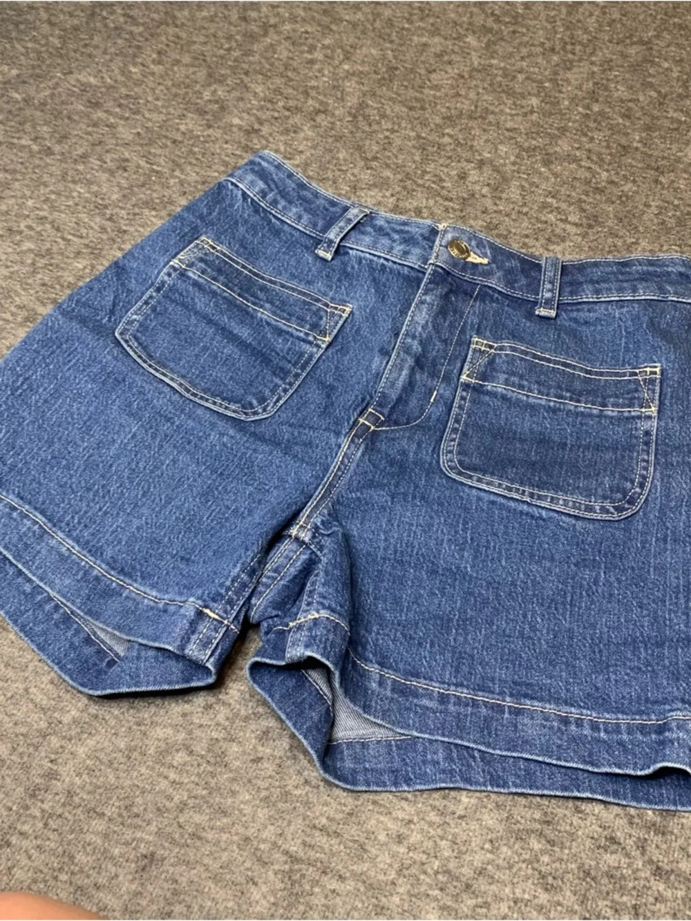 Free Assembly High-Rise Denim Shorts - Picture 2 of 7